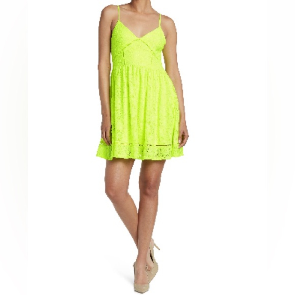NSR Neon Lace Dress